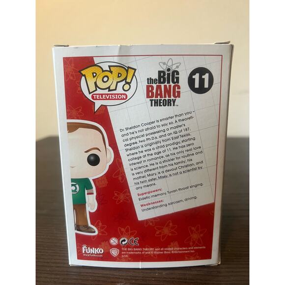 VAULTED Sheldon Cooper Big Bang Theory Funko Pop #11 Television BBT Lantern Tee - Picture 3 of 6
